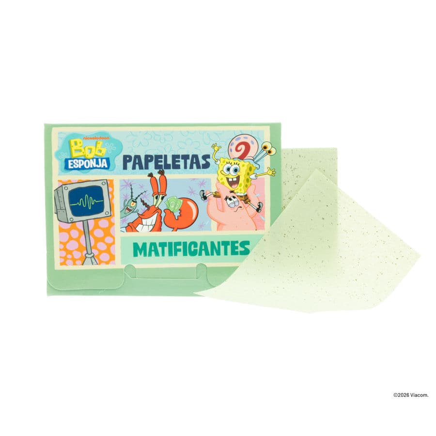 Papeletas Matificantes Bob Esponja