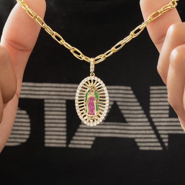 Dije virgen Guadalupe swarovsky